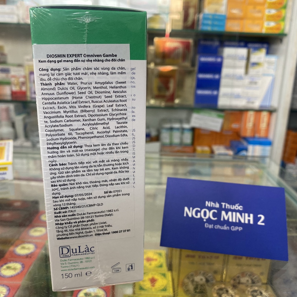 ✅ [Chính Hãng] Kem bôi Diosmin expert Omniven Gambe Kem dạng gel mang đến sự nhẹ nhàng cho đôi chân