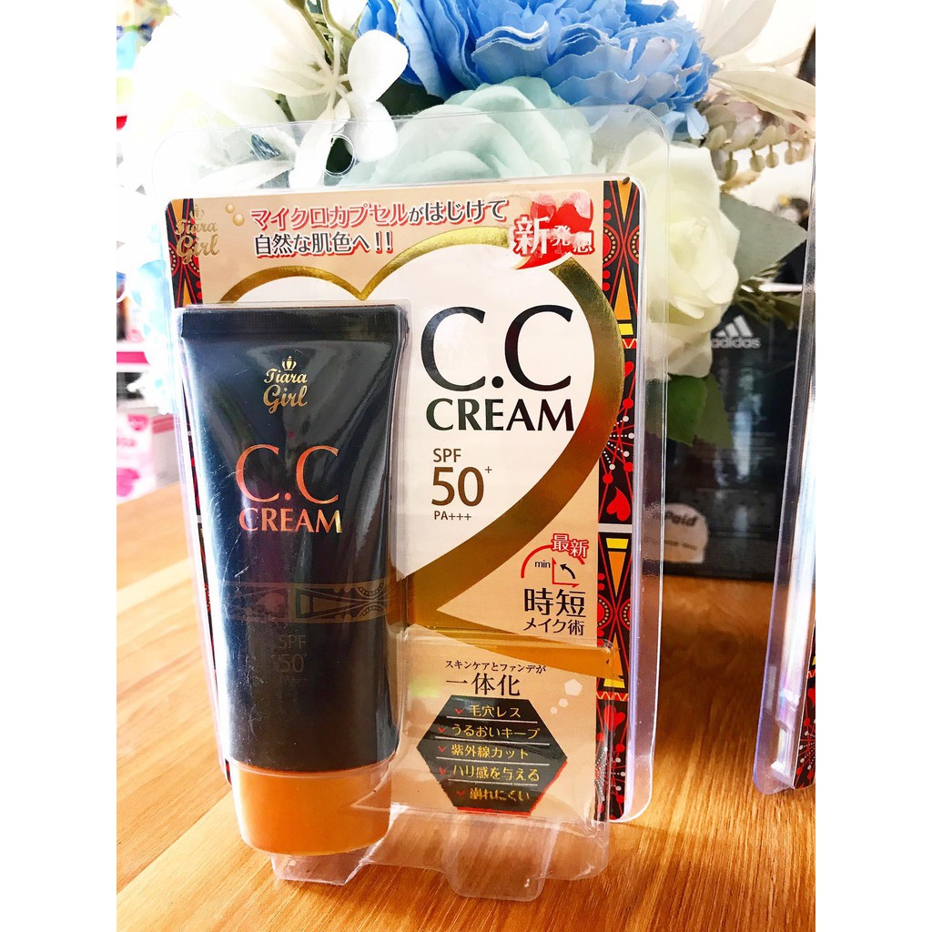 KEM TRANG ĐIỂM TIARA GIRL CC CREAM SPF50 PA+++50ml (hàng nội địa nhật ) | BigBuy360 - bigbuy360.vn