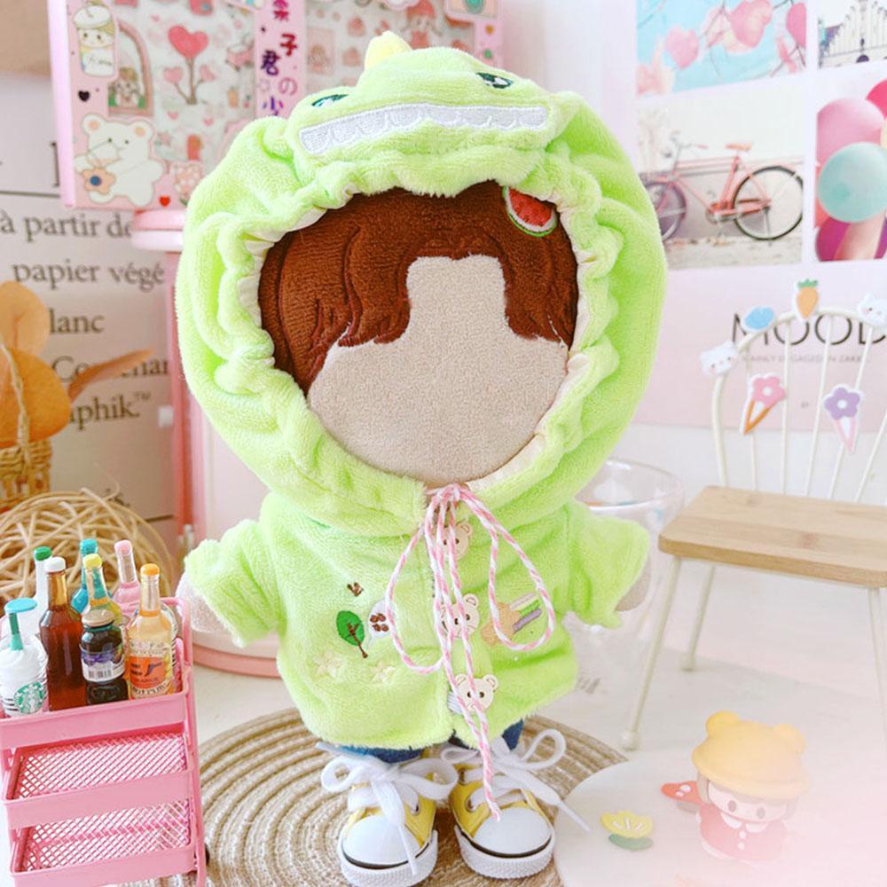 Áo Khoác Họa Tiết Hoạt Hình Khủng Long Cho Búp Bê 20cm