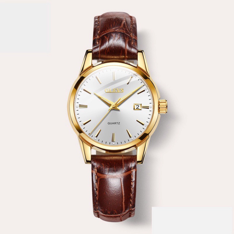 Hot trend 2020  Đồng Hồ Nam dây da thời trang Cao Cấp OLEVS