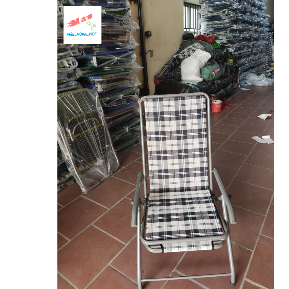 Ghế Bố Xếp khung thép sơn tĩnh điện Vải Lưới