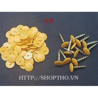 Nút nhựa bịt đầu vít mã màu #9 (túi 1000pcs)