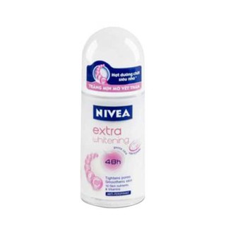 Lăn Khử Mùi Trắng Mịn Mờ Vết Thâm Nivea Extra Whitening 25ml