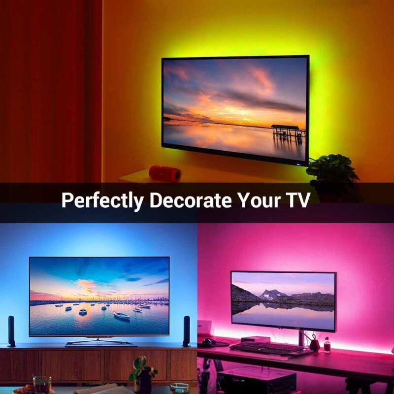 Cuộn dây Led 5m 5050 RGB 16 triệu màu điều khiển bằng điện thoại, nháy theo nhạc 💥FREESHIP💥 Đèn Led Tiktok đổi màu