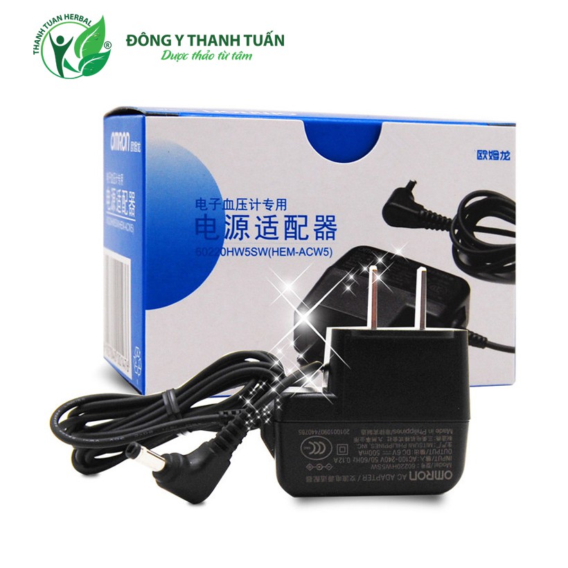 [PHỤ KIỆN] Bộ Đổi Nguồn Dùng Cho Máy Đo Huyết Áp Bắp Tay Omron - AC Adapter 6V 500mA