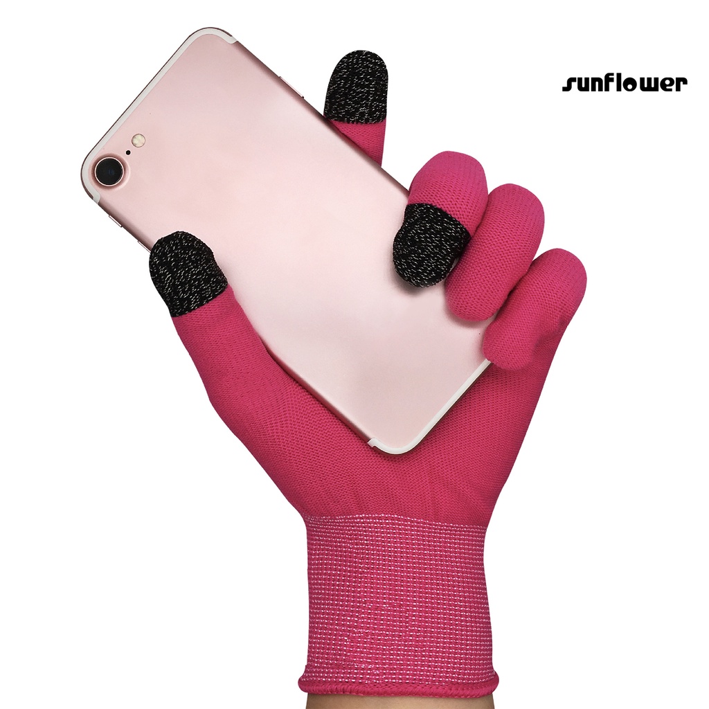 1 Đôi Găng Tay Giữ Ấm Chống Mồ Hôi Dành Cho Điện Thoại Chơi Game / YXPJ /