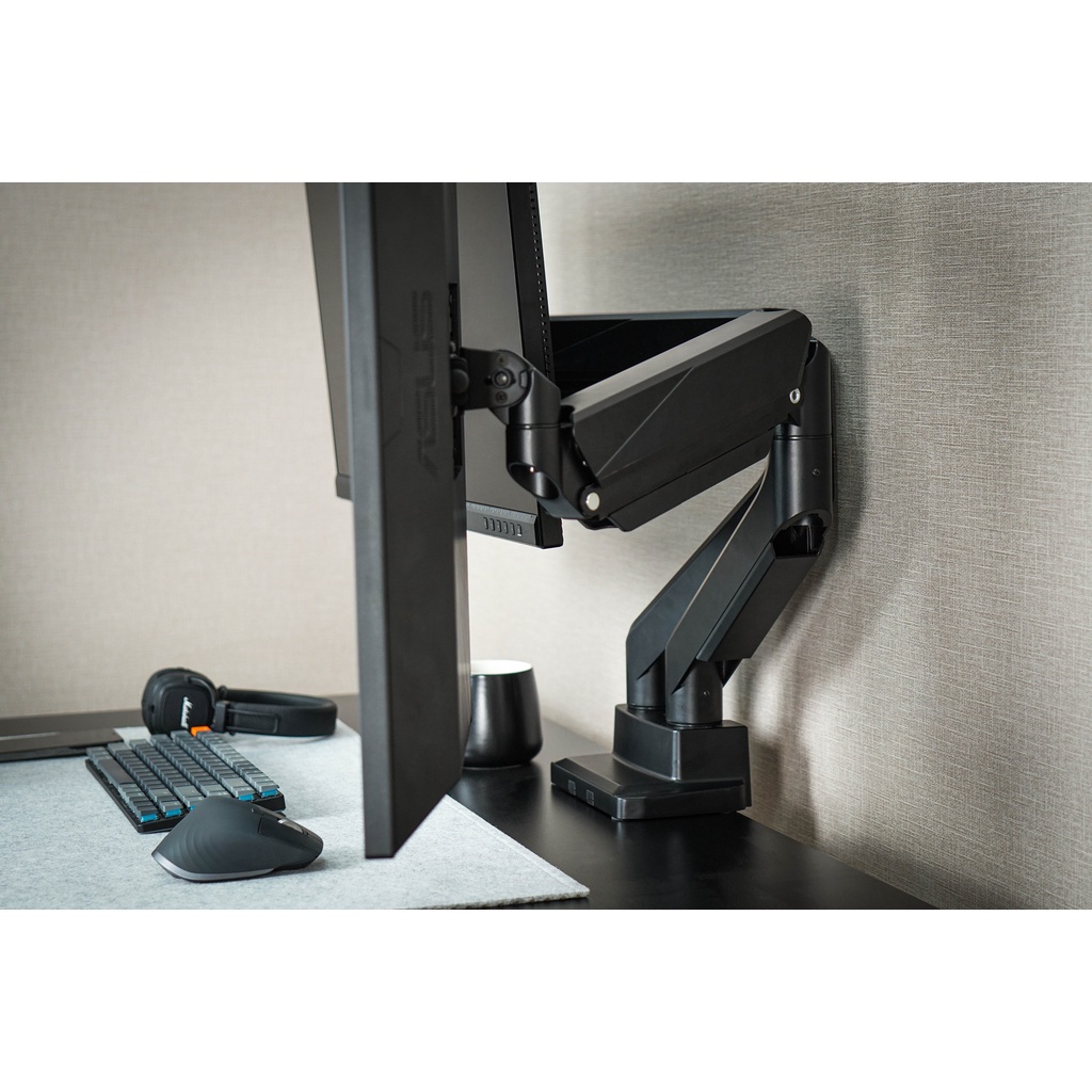 Giá đỡ màn hình Human Motion T9-2B Pro Thunder Snake Duo Đen