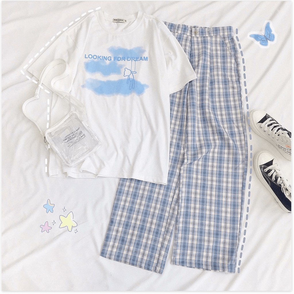 Áo Thun Tay Lỡ LOOKING FOR DREAM Form Rộng Ulzzang Unisex AQA1807 24 vuhuyenstore