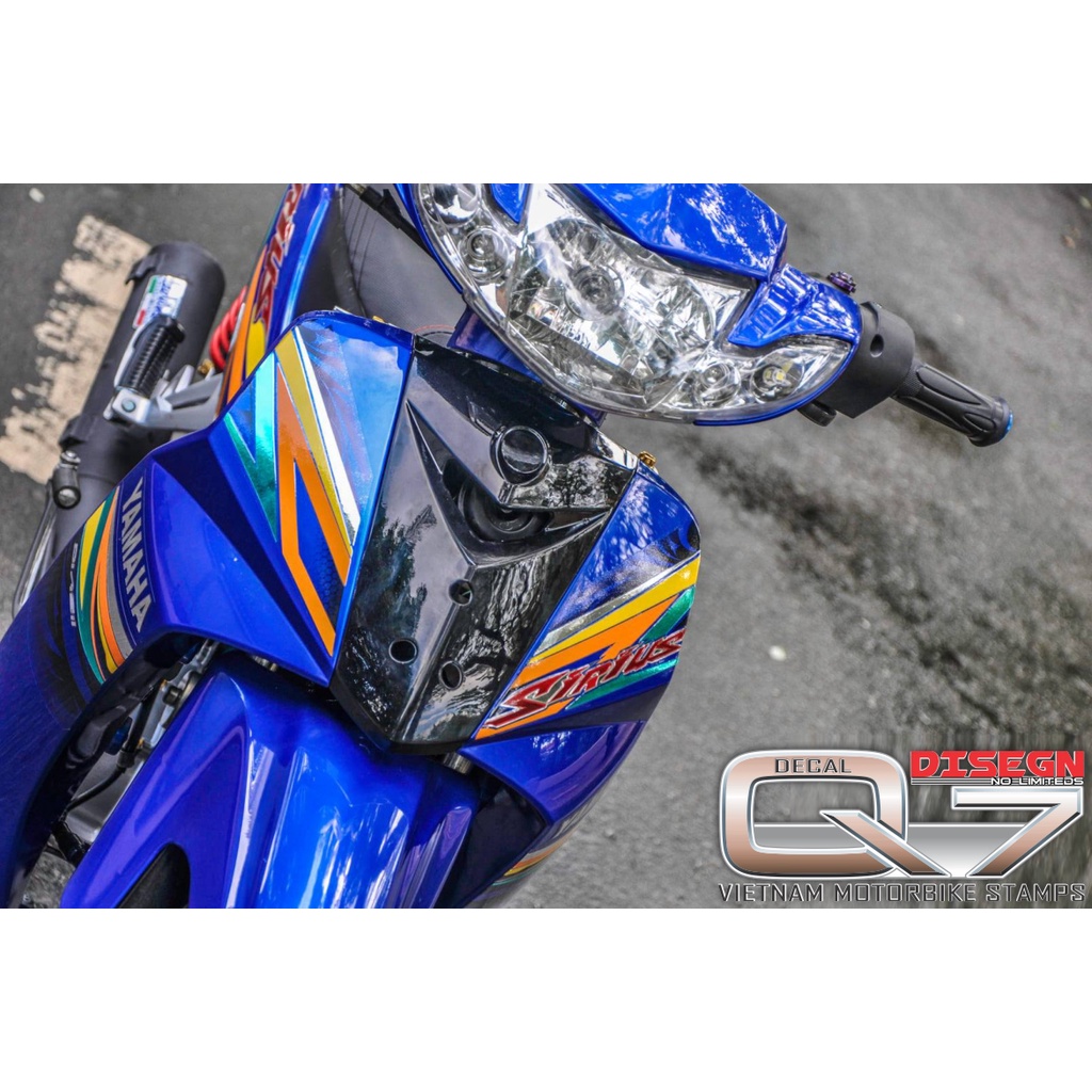 Tem Rời Sirius 110 Xanh Đen