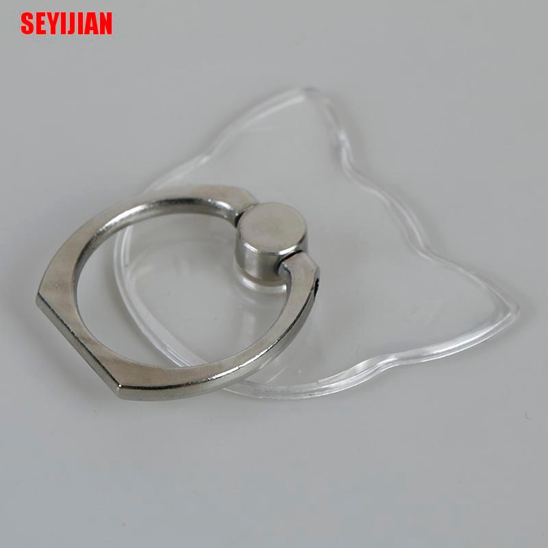 Giá đỡ điện thoại dạng nhẫn móc ngón tay trong suốt tiện dụng