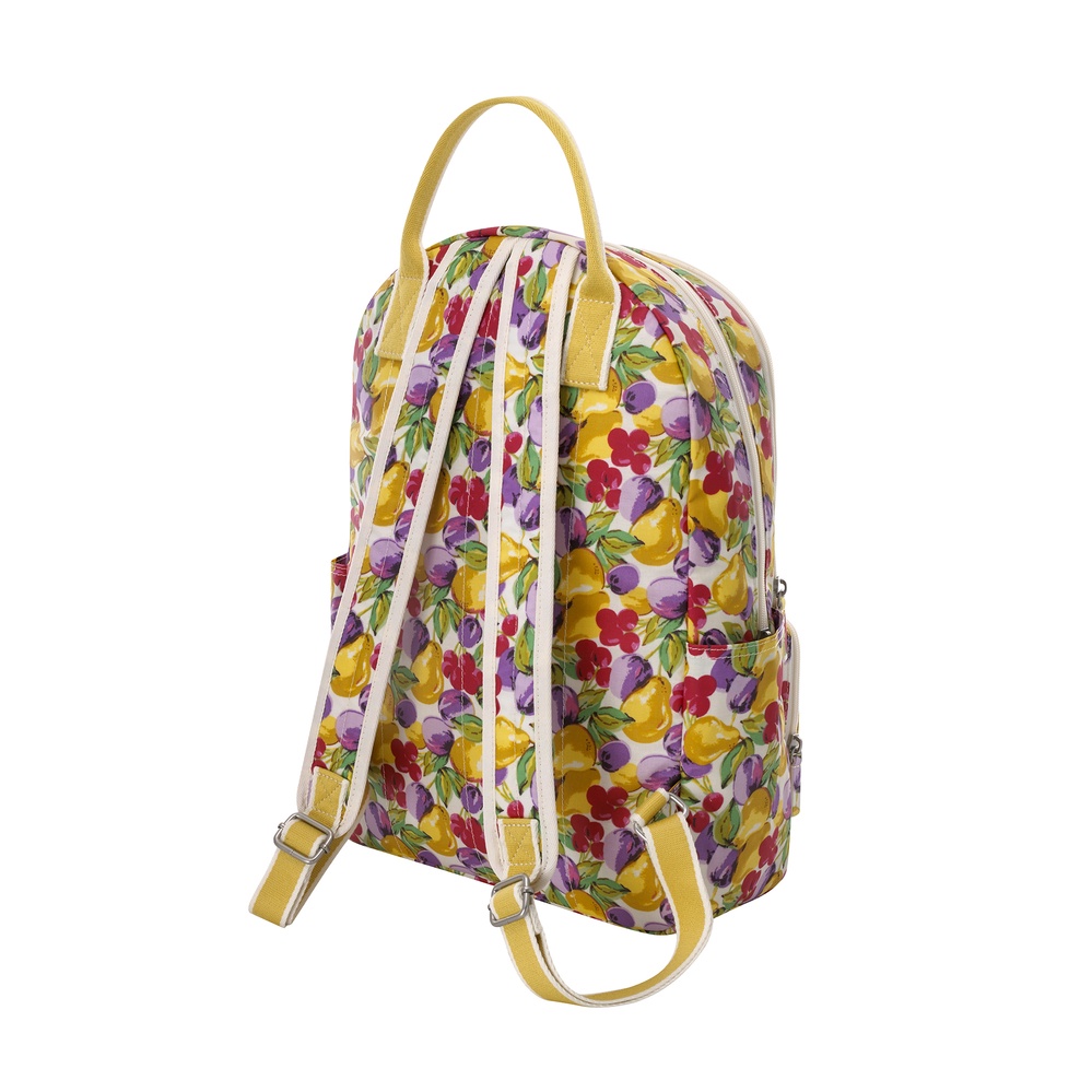 Cath Kidston - Balo Pocket Backpack Small Painted Fruit - 1002188 - Warm Cream