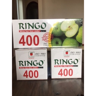 [Loại xịn] Màng bọc thực phẩm Ringo 400 cho lò vi sóng chịu nhiệt cuộn lớn trong suốt dai ko rách an toàn bảo quản đồ ăn