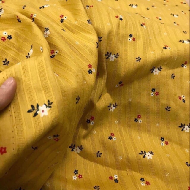 Vải boi thêu hoa siêu mềm