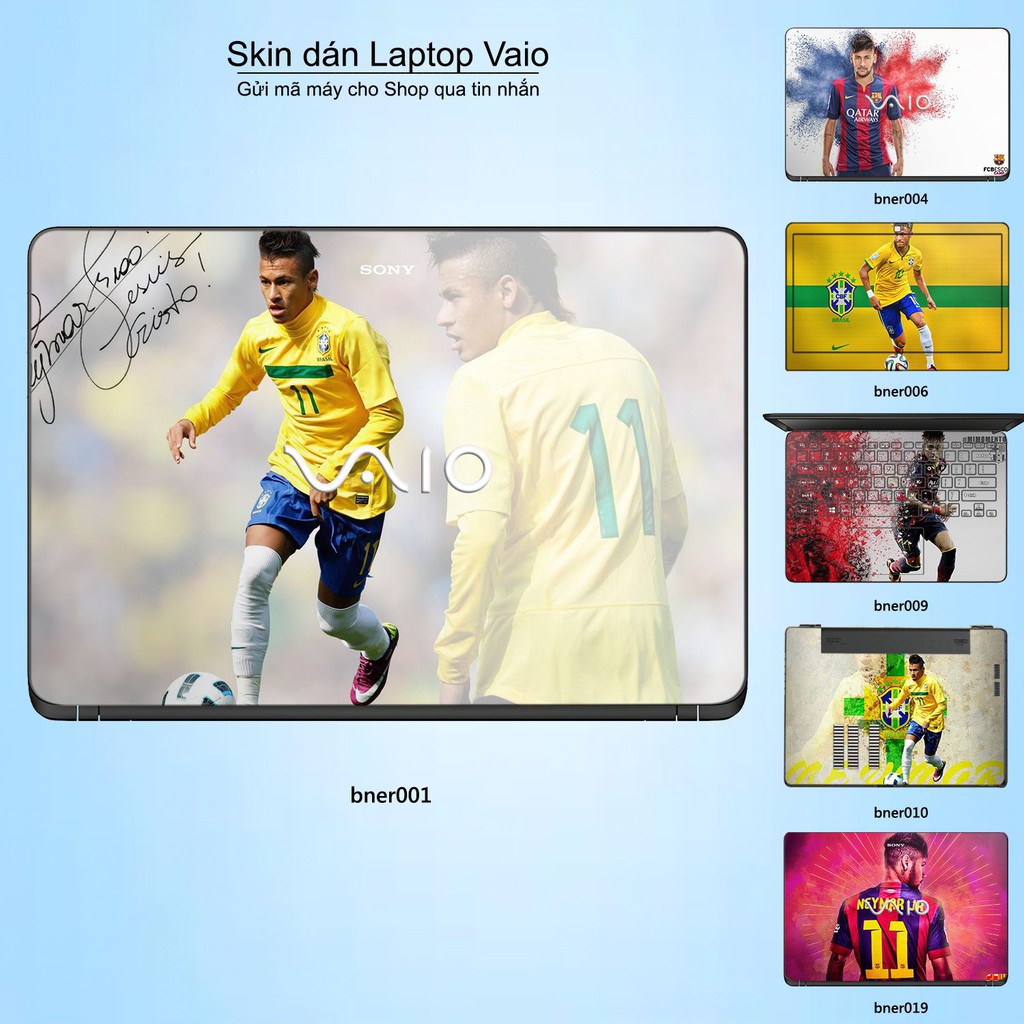 Skin dán Laptop Sony Vaio in hình Neymar (inbox mã máy cho Shop)