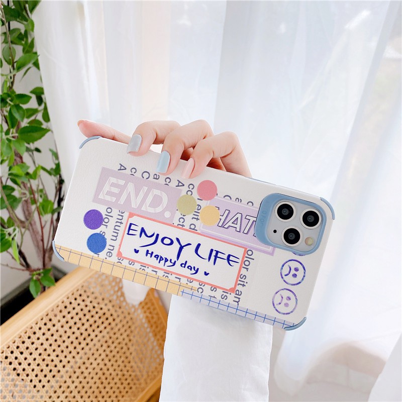 Ốp lưng iphone Enjoy Life da viền chống va đập 5/5s/6/6plus/6s/6splus/7/7plus/8/8plus/x/xr/xs/11/12/pro/max/plus/promax | BigBuy360 - bigbuy360.vn
