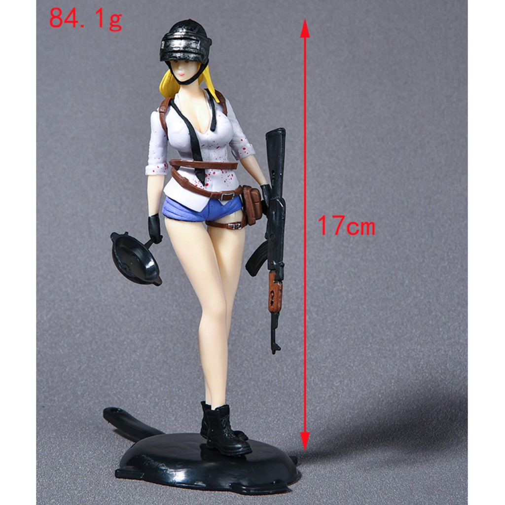 (Sẵn VN) Bộ 2 mô hình nhân vật nam nữ - PUBG Chicken Boy and Girl  - Chiều cao 17-18 cm