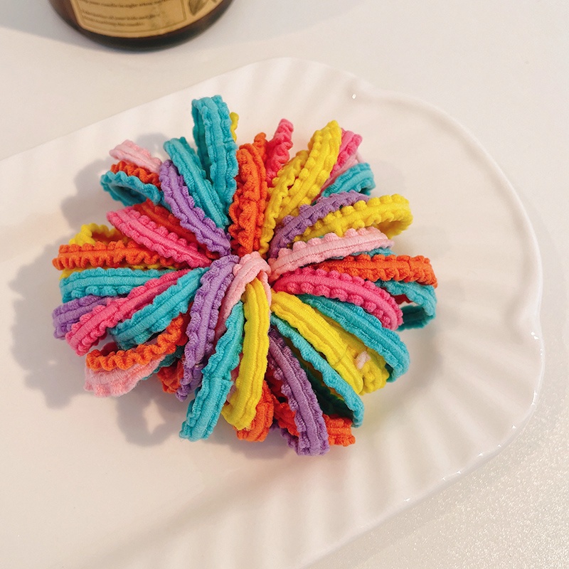 Set 50 Dây Buộc Tóc Co Giãn Cho Bé Gái