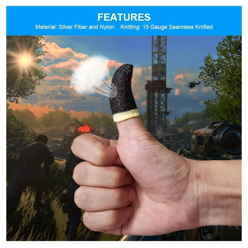 Bộ bao 2 ngón tay chuyên dụng chơi game mobile chống ra mồ hôi tay | BigBuy360 - bigbuy360.vn