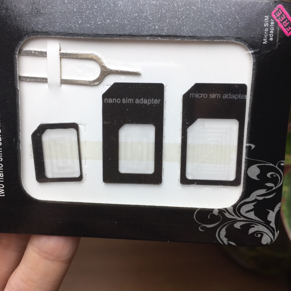 Khay sim đa năng Bộ phôi sim đa năng kim loại kèm miếng ráp , tiện dụng khi dùng với bộ phát wifi từ sim