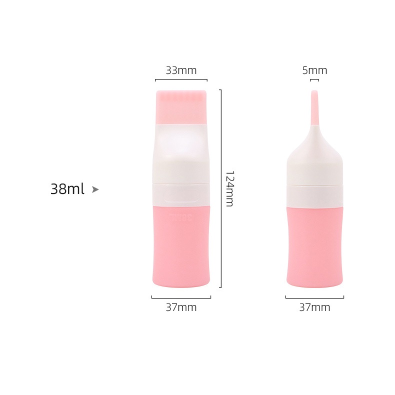 Set 3 Chai Silicone Đựng Dầu Gội Sữa Tắm Tiện Dụng Khi Đi Du Lịch