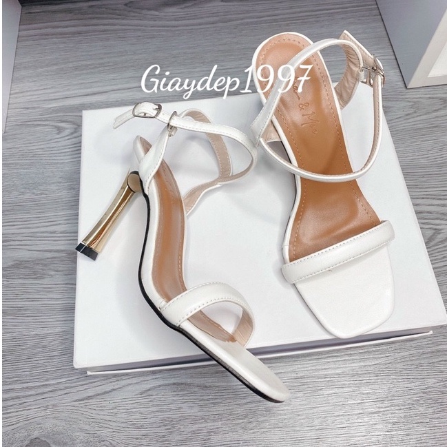 Sandal Cao Gót 9 Phân, Gót Nhọn Mạ Đồng HÓT Hè 2022 mã OOOO