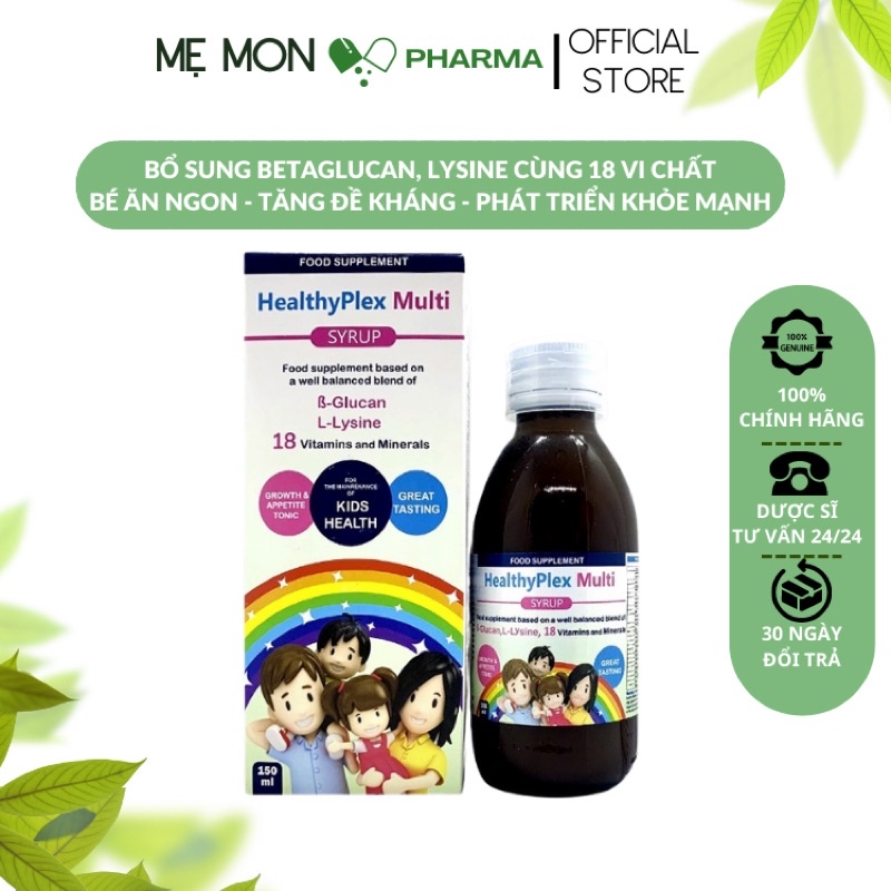 Healthyplex Multi Syrup 150ml - Tăng Đề Kháng, Cải Thiện Biếng Ăn, Bổ Sung Vi Chất Cho Bé