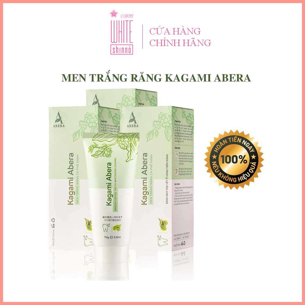 [COMBO 3 HỘP] Men Trắng Răng Kagami Abera - Loại Bỏ Ngay Mọi Vết Ố Vàng, Mảng Bám, Cao Răng Hiệu Qủa - MUA 3 TẶNG 1