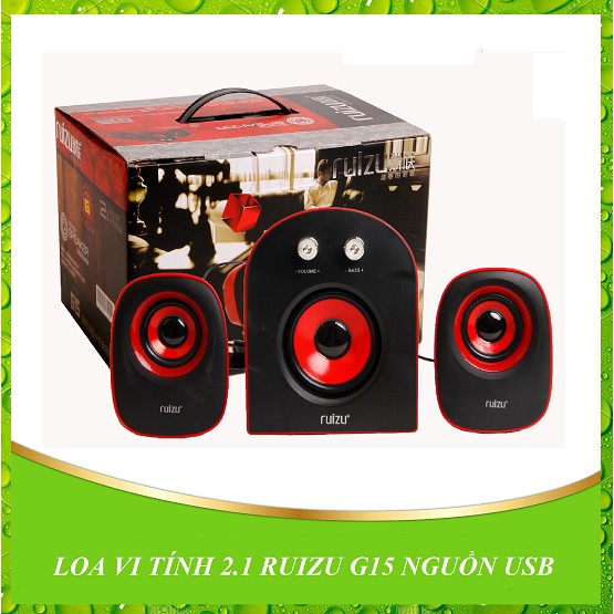 LOA VI TÍNH 2.1 RUIZU G15 NGUỒN USB