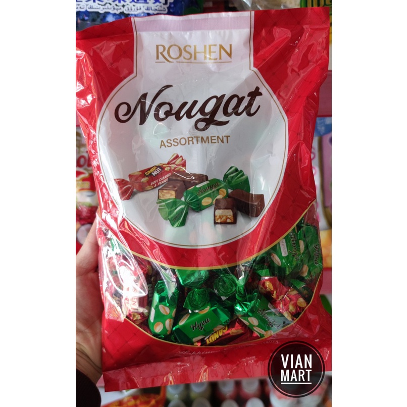 Kẹo Nga Nougat roshen cao cấp cực ngon gói 500g