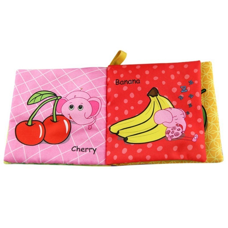 Đồ chơi sách vải tiếng Anh chủ đề động vật vui nhộn cho bé