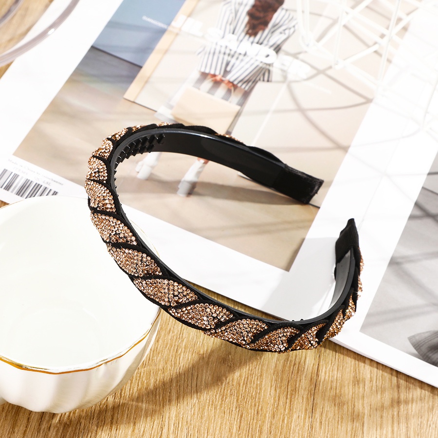 Băng đô cài tóc đính đá pha lê nhân tạo thời trang phong cách hàn quốc cho nữ