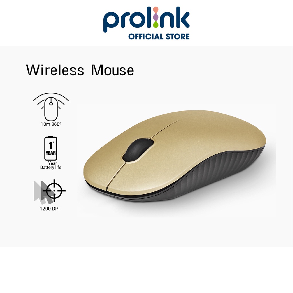 [Mã BMBAU50 giảm 7% đơn 99K] Chuột Máy Tính Không Dây Cao Cấp Giá Rẻ Wireless PROLiNK PMW5009 - Bảo Hành 12 Tháng