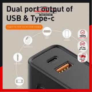 Pin Sạc Dự Phòng kiêm Cốc sạc Củ Sạc Baseus 10.000 mAh 2in1 (hỗ trợ sạc nhanh 18w) - BH 6 tháng 1 đổi 1 poogroup