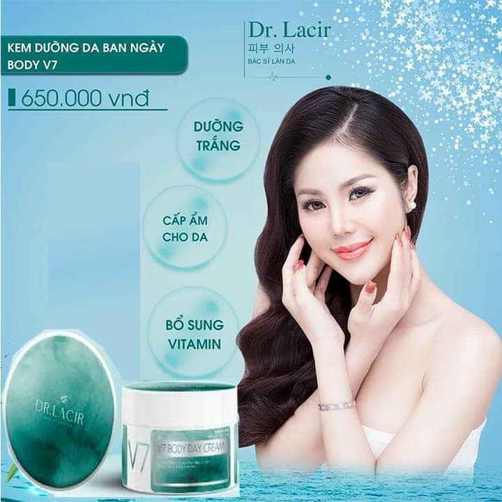 Kem chống nắng dưỡng trắng da body Dr.Lacir V7 Day Cream 180ml LM19 | BigBuy360 - bigbuy360.vn