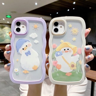 Ốp Điện Thoại TPU Mềm Trong Suốt Viền Lượn Sóng 2 Trong 1 Cho iPhone 13 Case 14 12 11 Pro Max 14