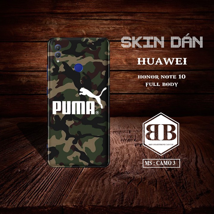 Siêu Phẩm Dán Skin Huawei Honor Note 10 full lưng viền dùng thay hoàn toàn ốp lưng nhiều màu sắc cực đẹp