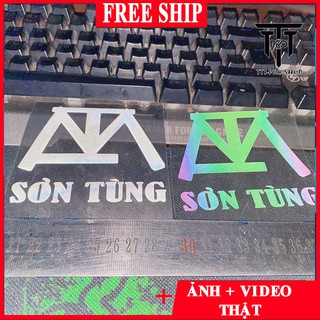 Logo SƠN TUNG MTP  decal phản quang 7 màu, decal phản quang bạc, là, ủ, ép nhiệt vào tất cả loại áo TTT-RPO SHOP