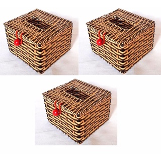 Hộp đựng giấy giả tre