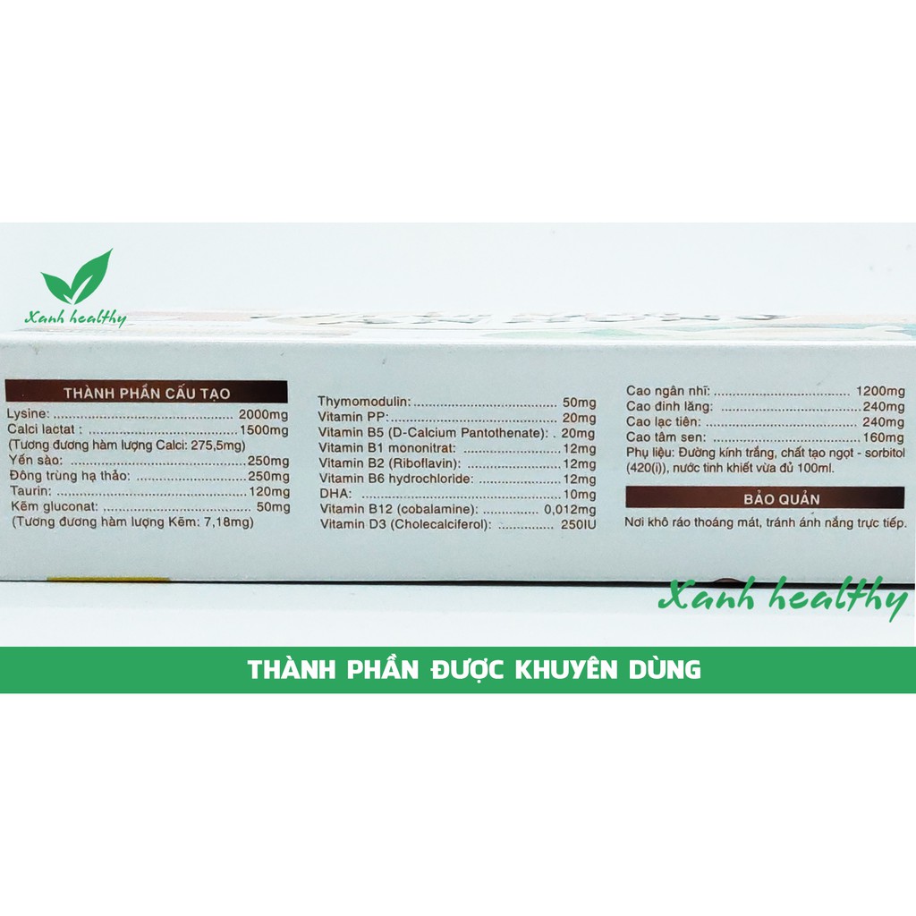 Yến ăn ngon An Hưng -thành phần yến sào, lạc tiên, tâm sen và các vitamin giúp tiêu hóa khỏe, ăn ngon, tăng sức đề kháng