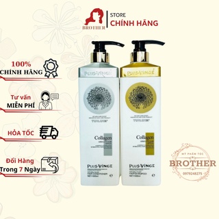 Bộ dầu gội collagen vinge trắng |kích thích mọc tóc, phục hồi tóc hư tổn☄️hàng chính hãng