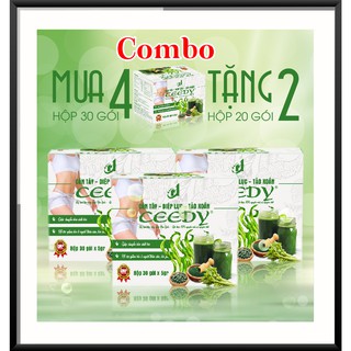 Combo 6 cần tây - diệp lục - tảo xoắn - ceedy - không hiệu quả hoàn tiền