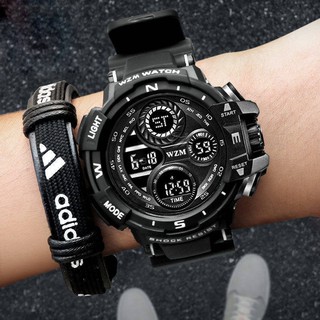 Đồng hồ nam thanh niên dẫn đầu Đồng hồ báo thức học sinh không thấm nước Hàn Quốc