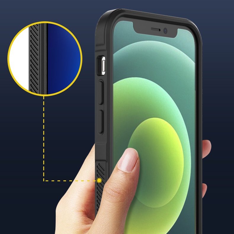 Ốp Lưng Điện Thoại Lenuo Silicone Mềm Chống Sốc Thích Hợp Cho Apple iPhone 12 Pro Max / 12 Pro / 12