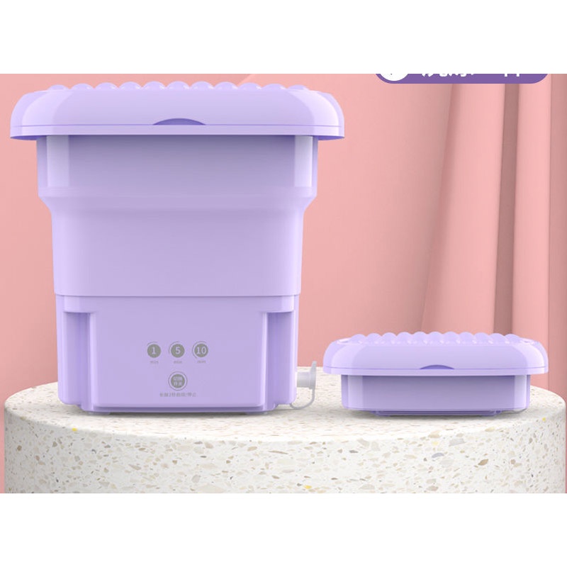 Máy giặt mini gấp gọn thông minh màu ngẫu nhiên