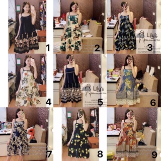 Váy 2 dây lanh lụa 70k