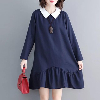 Váy bầu xanh than đuôi cá