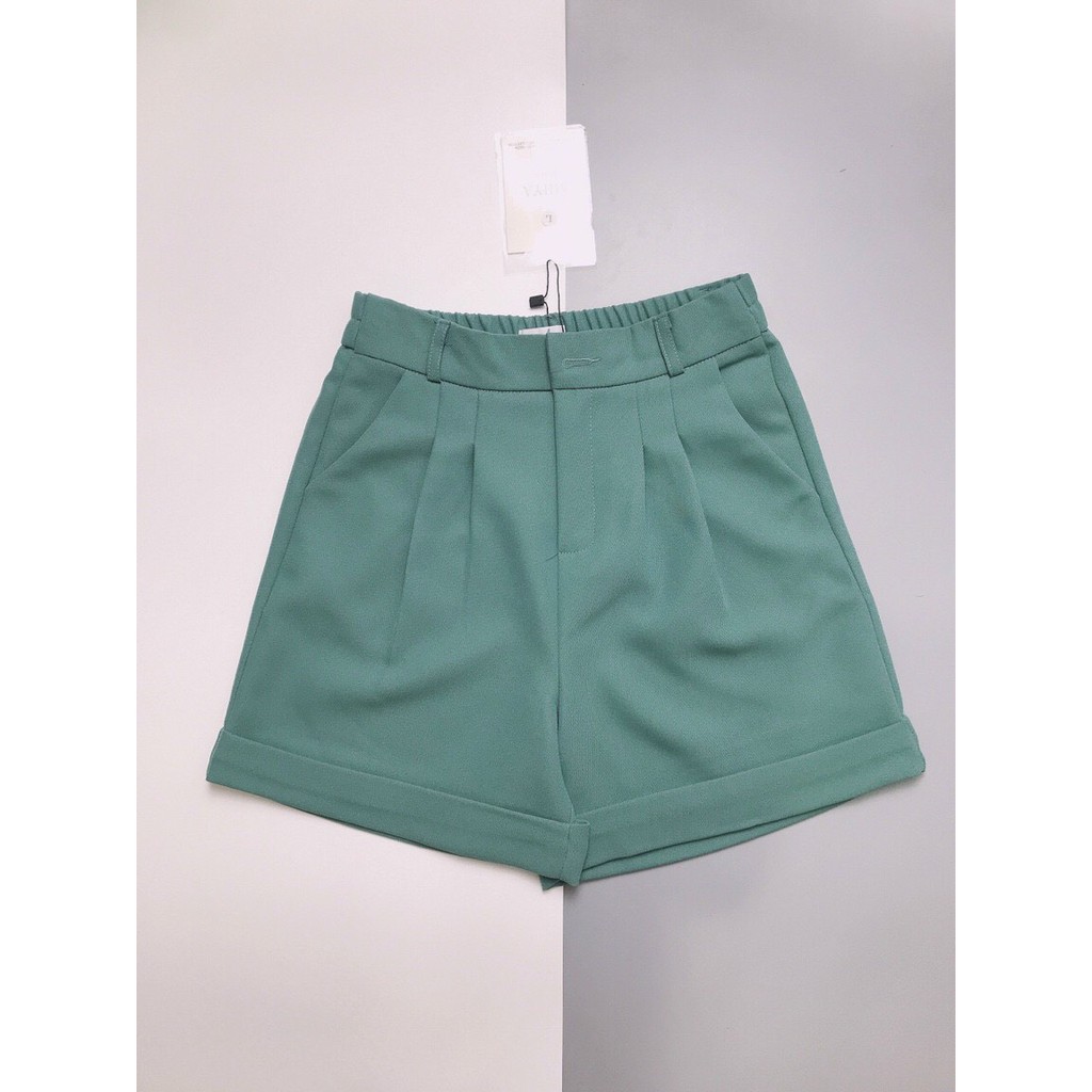[Nhập mã MUA9KAB giảm 20k cho đơn hàng từ 500k]Quần Short nữ gập gấu cạp chun sau mua9shop vải đẹp | BigBuy360 - bigbuy360.vn