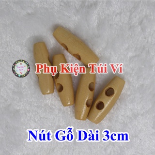 Nút gỗ dài 3cm