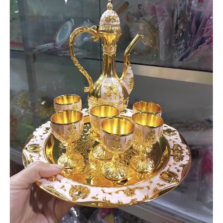 phụ kiện hầu đồng- bộ ấm và ly dâng thánh , hầu đồng | BigBuy360 - bigbuy360.vn