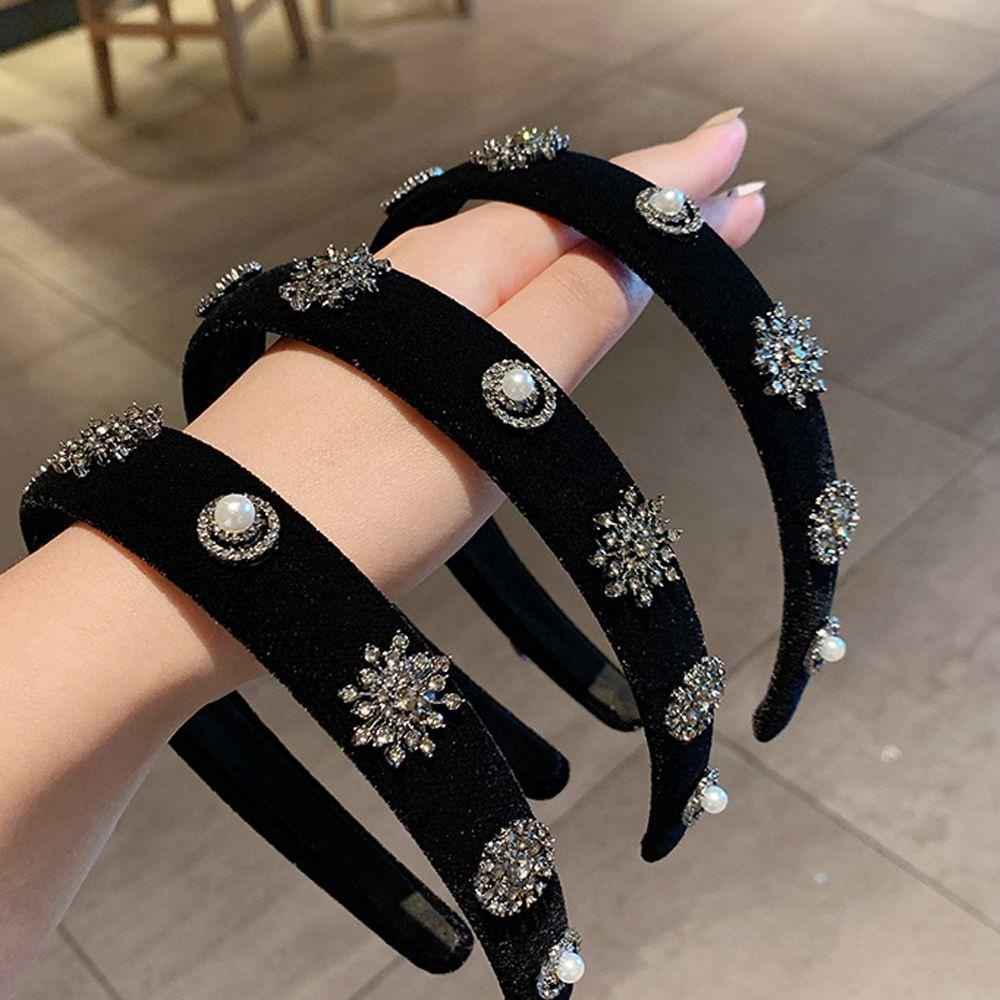 Băng Đô Nữ VANES1 Thời Trang Sang Trọng Màu Đen Cổ Điển|Băng Đô Cài Tóc Thiết Kế Ngọt Ngào Thời Trang